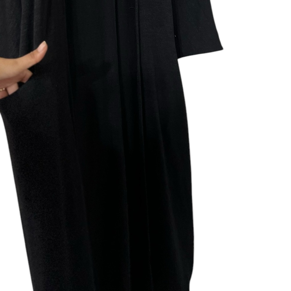 ARITZIA Wilfred Free Black Belted Knit Long Cardigan Sweater - Picture 8 of 9